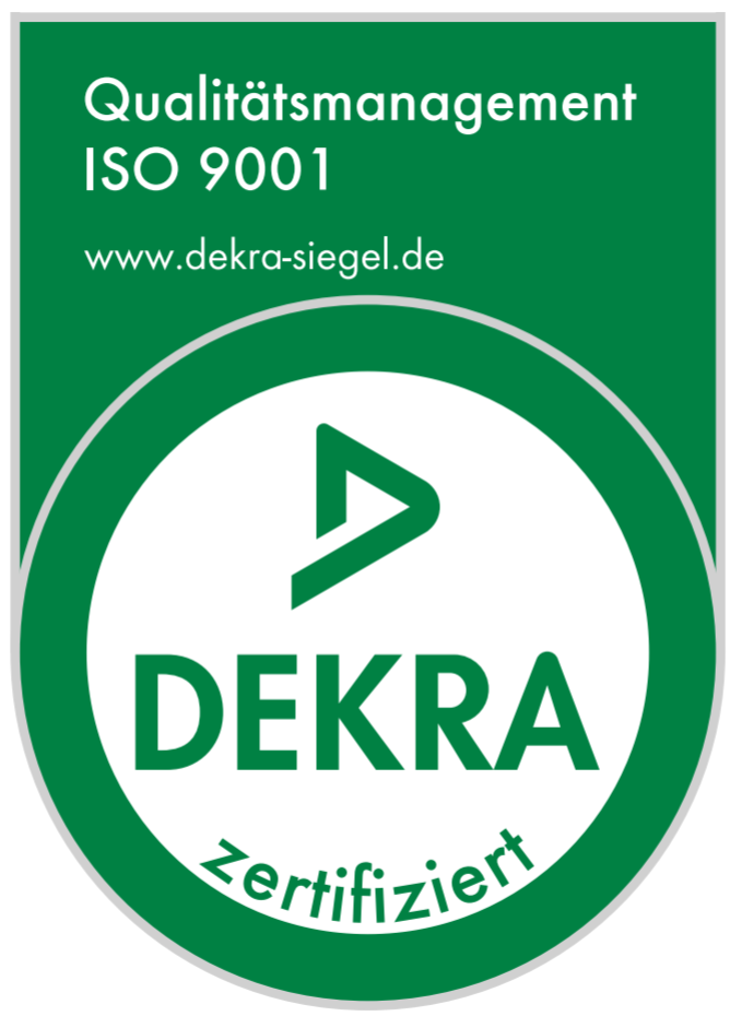 Dekra-Siegel Qualitätsmanagement ISO 9001